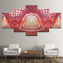 Wall Art Modular Picture Psychedelic Face Tool Alex Gray Metal Music Poster HD Print 5 Panels Living Room Home Decor 2024 - buy cheap