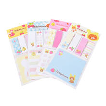 Rilakkuma Cute Cartoon Bear Sticky Notes Memo Pad School Supplies Planner Stickers Paper Bookmarks Korea Stationery 2024 - buy cheap