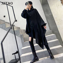 XITAO Harajuku необычные женские топы, модные женские рубашки большого размера плюс, трендовая Весенняя Новинка 2020, длинная уличная рубашка DMY2776 2024 - купить недорого