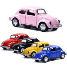 Mini Alloy Retro Car Model Children's alloy Rear Reincarnation Car Simulation Car Can Open The Door Racing Children's Toy Gift 2024 - buy cheap