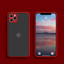 100WD Phone Case For iPhone 11 12 Pro Max Luxury Contrast Color Frame Protective Case For iPhone XS X Max XR 7 8 6s Plus SE 2020 2024 - buy cheap