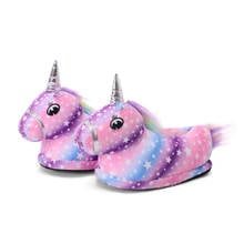 Toddler Kids Kigurumi Unicorn Slippers Cartoon Animal Claw Onesies Pajama Baby Home Shoes Boys Girls Women Adult Casual Cosplay 2024 - buy cheap