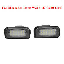 Luces LED para la matrícula del parachoques trasero del coche, lámparas para mercedes-benz Clase C W203 2001-2007/clase CLK W209 coupe 2002-2009, 2 uds. 2024 - compra barato