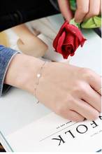 Pulsera de plata cepillado brazalete cuadrado Verano de mujer joyería de moda Simple regalo de cumpleaños coreano nuevo venta al por mayor de joyería de la joyería 2024 - compra barato