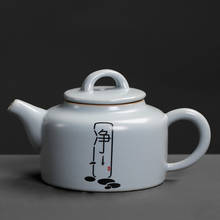China teapot single pot pottery kongfu tea set tea maker household black puer tea filter ice crack porcelain kettle teaware 2024 - buy cheap