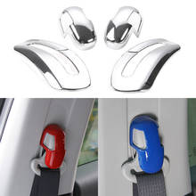 Kit de cinturón de seguridad para Jeep Compass, pegatina embellecedora para Interior de coche, accesorios ABS, decoración de botones, 2017, 2018, 2019, 2020, 2021 2024 - compra barato