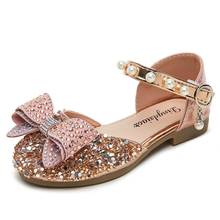 Sapatos de verão infantis, sandálias de princesa mary jane fling para bebês, sapatos de dança para crianças 2024 - compre barato