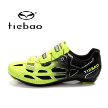 Tiebao-sapatos profissionais para ciclismo de estrada, calçados esportivos respiráveis para homens e mulheres, corrida, treinamento de bicicleta 2024 - compre barato