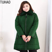 TUHAO Oversized 10XL 9XL 8XL Women Winter Jacket Coats Ladies Warm Cotton Padded Outwear Winter Jacket Women Coat Parkas WM32 2024 - buy cheap