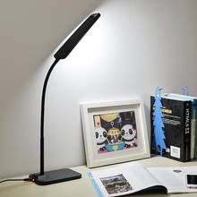 Luminária led usb para mesa com controle de toque, lâmpada dobrável 360 ° para leitura e leitura, 3 cores 2024 - compre barato