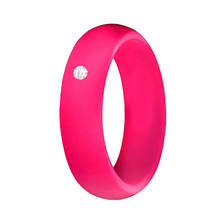 1 шт. Кристальное Силиконовое кольцо пищевого класса FDA Спорт на открытом воздухе прочные гибкие резиновые пальцевые кольца для женщин Свадебные кольца ювелирные изделия 2024 - купить недорого