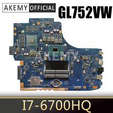 Placa-mãe original GL752VW para ASUS ROG FX71PRO ZX70V GL752VL Placa-mãe para laptop GL752V com I7-6700HQ GTX960M 2 GB 2024 - compre barato