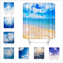 Musife Custom blue sky Shower Curtain Waterproof Polyester Fabric Bathroom With Hooks DIY Home Decor 2024 - buy cheap