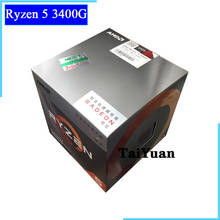 Amd-processador ryzen 5 3400g, 3400 ghz. hexa core, 65w, cpu, cache l3 = 4m, soquete am4, novo e tem ventilador 2024 - compre barato