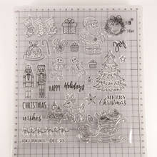 Clear Stamps Christmas Gift Santa Claus Rubber Transparent Silicone Stamp Scrapbooking for DIY Card Making Decor Craft Supplies 2024 - buy cheap