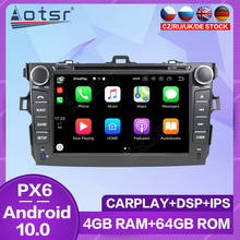 Reproductor Multimedia para coche Toyota Corolla 2007- 2013, pantalla de Audio PX6, navegación GPS, Android, estéreo para coche, Carplay 2024 - compra barato