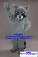Disfraz de mapache Procyon Lotor para adultos, disfraz de Mascota de piel larga gris, personaje de dibujos para adultos, evento formal promocional, zx1553 2024 - compra barato