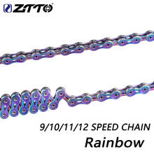 ZTTO Bicycle Colorful Chains 9/10/11/12 speed EL/SLR Chain ultralight Durable for Road Bicycle MTB Mountain Bike parts 2024 - buy cheap