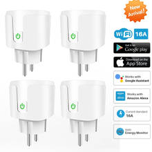 New EU 16A WiFi Smart Plug Socket Timing Function 100-240V SmartLife APP Work With Alexa Google Home Smart Home 2024 - buy cheap