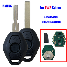 Remote Car Key For BMW EWS System PCF7935 ID44 Chip 315MHz 433MHz For X3 X5 Z3 Z4 1/3/5/7 Series Uncut HU58 HU92 Blade 2024 - buy cheap