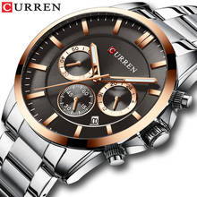 Watches Mens 2019 CURREN Sports Waterproof Watch For Men Luminous Chronograph Mens Watches Top Brand Luxury Relogio Masculino 2024 - buy cheap