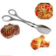 Perfect Stainless Steel BBQ Tongs Barbecue Buffet Pastry Food Tong Food Clip Scissors 2024 - buy cheap
