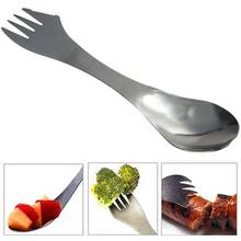 3in1 Stainless Steel Spork Combo Spoon Fork Knife Camping Hiking Travel Cutlery 2024 - buy cheap