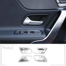 4pcs ABS Chrome Style Car Interior Door Bowl Cover Trim For Mercedes benz A Class W177 2019 2024 - buy cheap