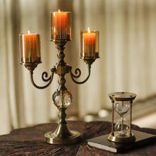 Luxury Glass Candle Holder Vintage Table Centerpieces Candlestick Home Hecoration Accessories Party 2024 - buy cheap