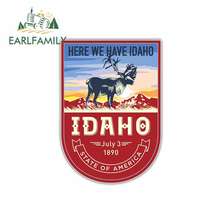 EARLFAMILY-pegatinas de vinilo JDM para coche, 13x9,2 cm, para el estado de Idaho, Estados Unidos, Vintage, para parachoques, maletero, camión, calcomanía fina, bricolaje 2024 - compra barato
