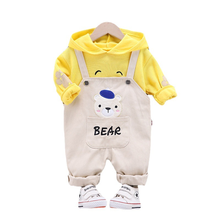 New Spring Autumn Baby Fashion Clothes Children Boys Girls Cartoon Casual Hoodies Overalls 2Pcs/Set Kid Infant Cotton Sportswear 2024 - buy cheap