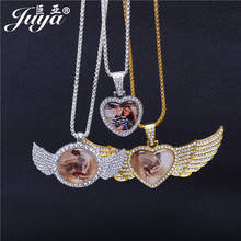 JUYA Customized Photo Necklace Pendant Memory Medallions With 60cm Chains DIY Personalized Hip Hop Jewelry Birthday Lovers Gifts 2024 - buy cheap