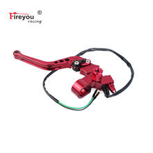 22mm Perch Clutch Lever Motorcycle Left Line Cable Lever CNC Red Black Scooter for Peugeot Benelli Piaggio Aprilia NIU Kymco 2024 - buy cheap