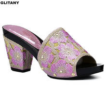 Zapatos de diseño de fiesta nigerianos para mujer, sandalias de lujo sin cordones para boda, último diseño 2024 - compra barato