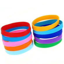 1pc Fashion Silicone Rubber Bracelet Running Jogging Wrist Ring Flexible Wristband Cuff Bracelet Casual Multicolors Streetstyle 2024 - buy cheap