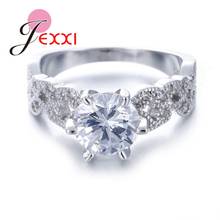  Fashion Classic Six Claw AAA Cubic Zirconia 925 Sterling Silver Rings For Women Engagement Wedding Female Crystals Jewelry 2024 - buy cheap