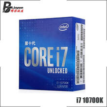 Процессор Intel Core i7-10700K i7 10700K, 3,8 ГГц, Восьмиядерный, 16 потоков, L2 = 2 Мб, L3 = 16 Мб, 125 Вт, LGA 1200, герметичный, но без кулера 2024 - купить недорого
