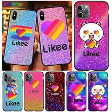 Cute Funny Likee for Apple iPhone 12 Pro Max Mini 11 Pro XS Max X XR 6S 6 7 8 Plus 5S SE2020 Black Phone Case 2024 - buy cheap