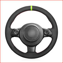 MEWANT Black Suede Leather Steering Wheel Cover for Toyota 86 2017 2018 2019 2020 Subaru BRZ 2017 2018 2019 2020 2024 - buy cheap