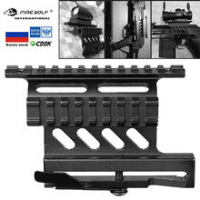 Hunting and equipment Airsoft accessories Tactical 20mm Picatinny Weaver AK rifle scope Quick Mount Side Rail For hunting goods 2024 - buy cheap