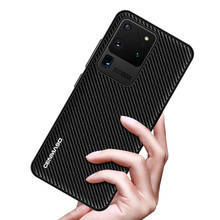 Funda de fibra de carbono mate para Samsung Galaxy Note 20, Ultra S20 Plus, A51, A71 2024 - compra barato