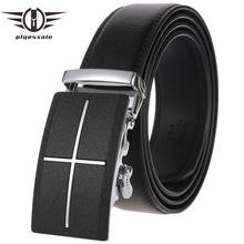 2021 Genuine Leather Brand Belt Men Top Quality Luxury Black Formal Casual Belts For Men Strap Male Metal Automatic Buckle G498 2024 - buy cheap