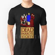 Dead попугаев Общество футболка Diy большой Размеры 100% хлопковые черные Monty Python попугай папку «спам» испанская инквизиция Gumby Эрик простое Чапман Джон 2024 - купить недорого
