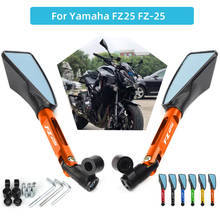 Espejo retrovisor lateral de aluminio CNC para motocicleta Yamaha FZ25, accesorios universales para moto, retrovisor de 8mm y 10mm, 6 colores, Logo láser, FZ-25 2024 - compra barato