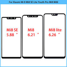 Panel de pantalla táctil para Xiaomi Mi 8, Mi8, SE Lite, Youth Pro, Mi8, Mi8i, lente de cristal exterior frontal, pantalla táctil LCD, cubierta de cristal frontal, 10 Uds. 2024 - compra barato