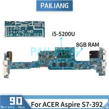 Placa-mãe para notebook acer aspire porcelana, 12302-1 sr23y, com 8gb ram, testado, ok 2024 - compre barato