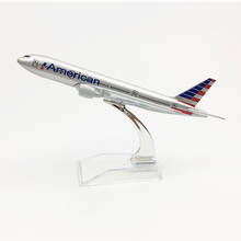 16CM 1:400 Scale Air American Airlines Alloy Metal Boeing B777 Airplanes Diecast Model Airways Plane Model Aircraft Collectible 2024 - buy cheap