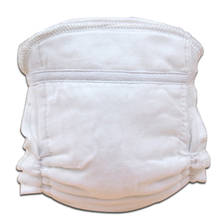 Forros de algodão orgânico reutilizáveis, 5 camadas, lavável, impulsionador, capa de fralda de bebê, à prova d'água 2024 - compre barato