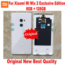 Capa traseira de cerâmica para xiaomi, capa original da melhor bateria, tampa traseira de telefone com adesivo para xiaomi mi mix 2 mix2 pro 2024 - compre barato