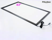 Fttyjtec-tela de toque infravermelha de 43 ", placa para tv com multitoque, 10 pontos 2024 - compre barato